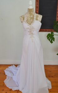 Sheath Reese wedding dress