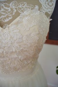 A line Teneille wedding dress