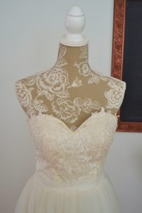A line Teneille wedding dress