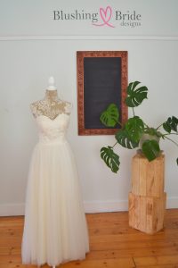 A line Teneille wedding dress